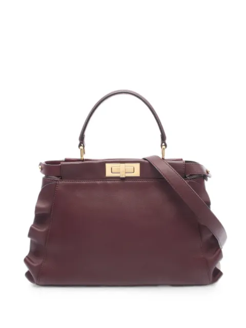 Fendi Pre-Owned 2010s Peekaboo Wave tote bag Red 1098057