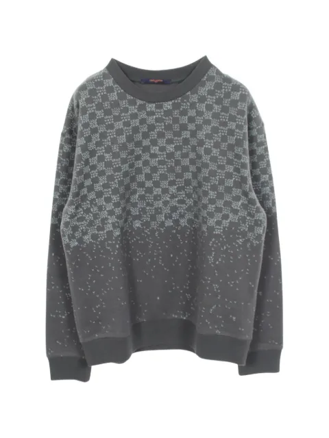 Louis Vuitton Pre-Owned 2010s Damier spread sweatshirt Grey 1097887