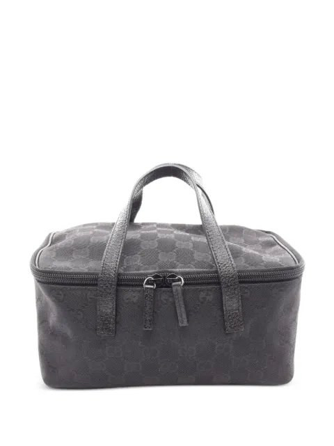 Gucci Pre-Owned 2010s GG-monogram vanity bag Black 1097586