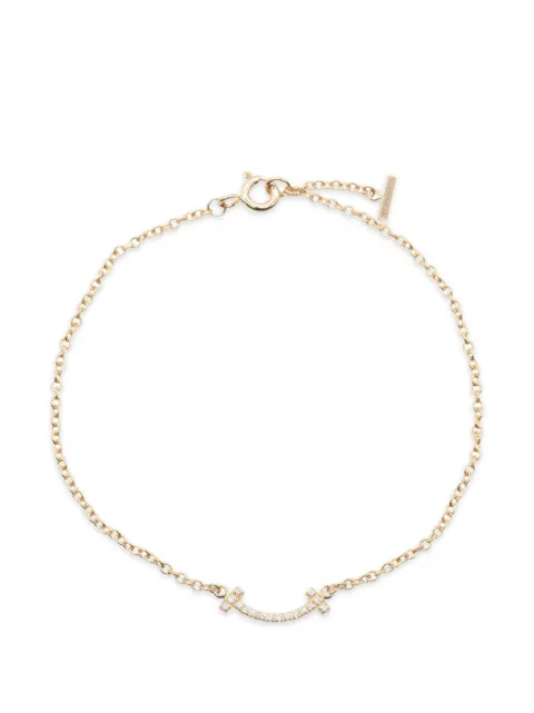 Tiffany & Co. Pre-Owned 2010s T Smile diamond bracelet Pink 1096733