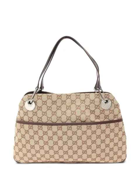 Gucci Pre-Owned 2000s GG canvas shoulder bag Neutrals 1097585