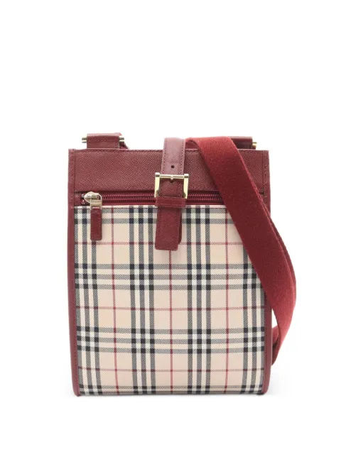 Burberry Pre-Owned 2000s Nova check canvas crossbody bag Neutrals 1097254