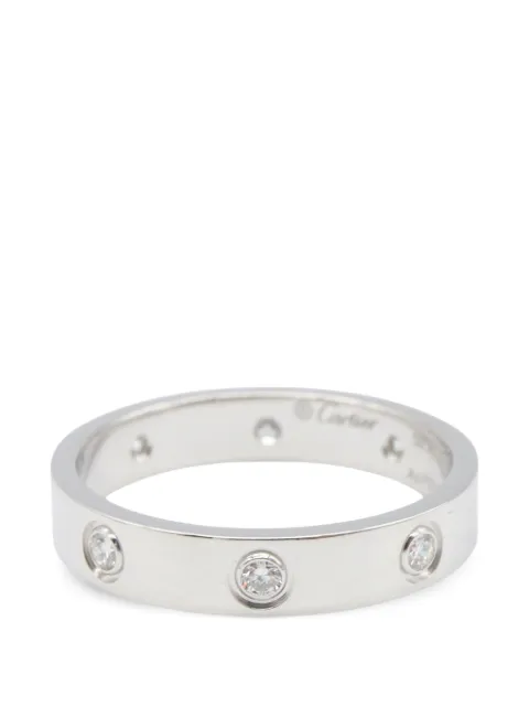 Cartier 2010s Love diamond ring Silver 1096729ANT172