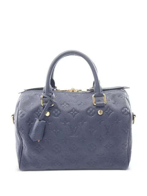 Louis Vuitton Pre-Owned 2012 25 Monogram Empreinte Speedy Bandouliere 2Way tote bag Blue 1098926