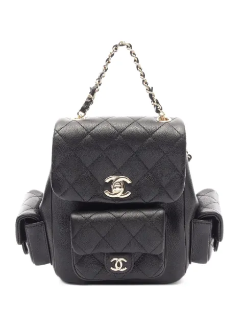 CHANEL Pre-Owned 2021s Matelassé leather backpack Black 1098096U6PJTH07