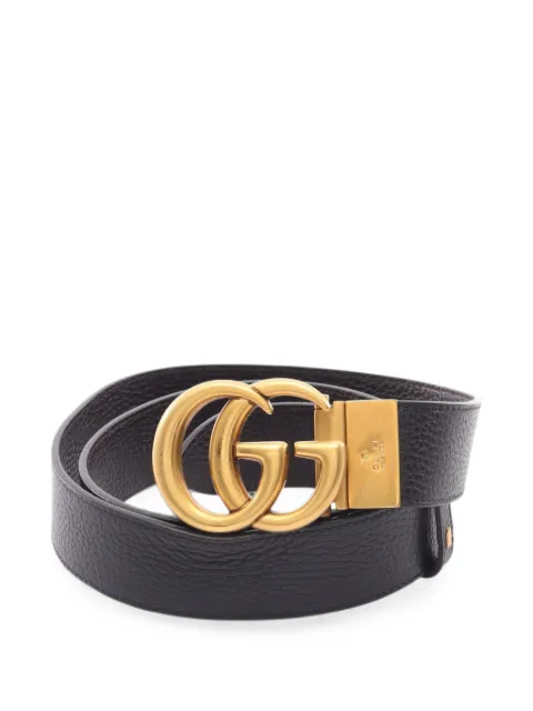 Gucci Pre-Owned 2010s GG Marmont reversible belt Brown 1097747