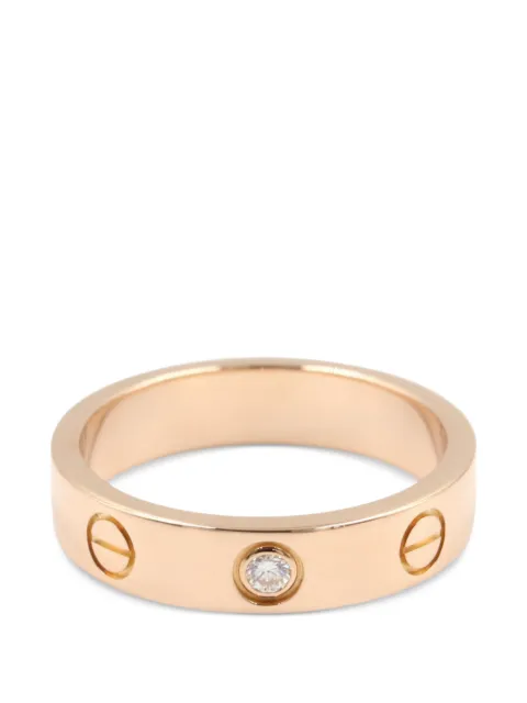 Cartier 2010s mini Love diamond ring Pink 1095783