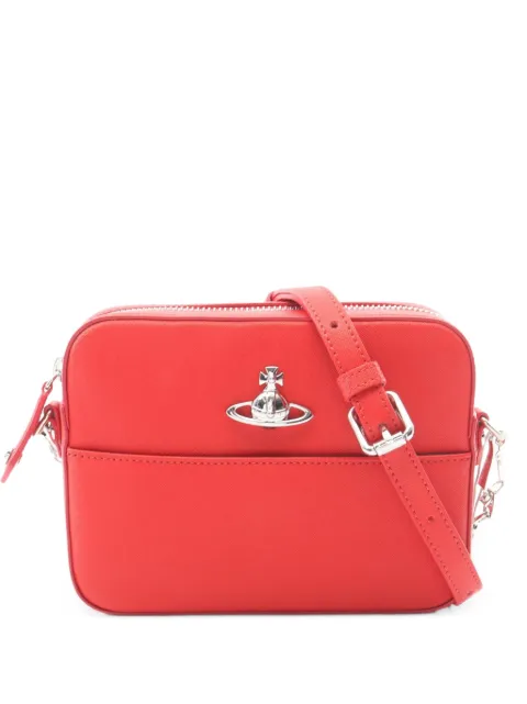 Vivienne Westwood Pre-Owned 2020s Orb plaque camera bag Red 1097663