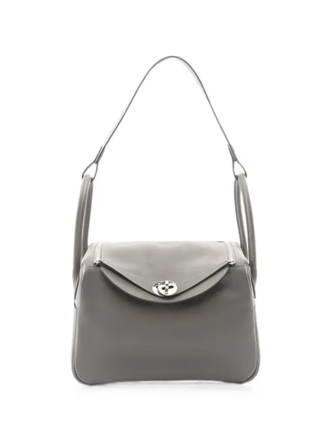 Hermès Pre-Owned 2022 26 Lindy Evercolor shoulder bag Grey 1098095U