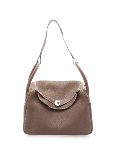 Hermès Pre-Owned 2016 30 Lindy shoulder bag Brown 1099386X