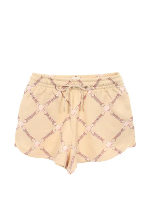 Hermès Pre-Owned 2010s bridle-print shorts Neutrals 1097900