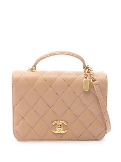 CHANEL Pre-Owned 2021 quilted two-way handbag Neutrals 1097535K7JU9PT4