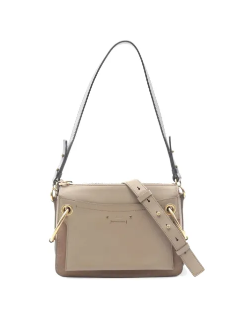 Chloé Pre-Owned 2000s Roy suede shoulder bag Neutrals 1092536