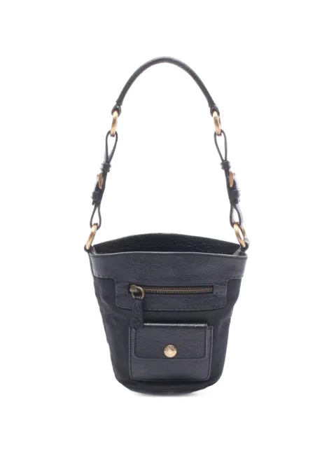 Prada Pre-Owned 2000s triangle logo handbag Black 1097971