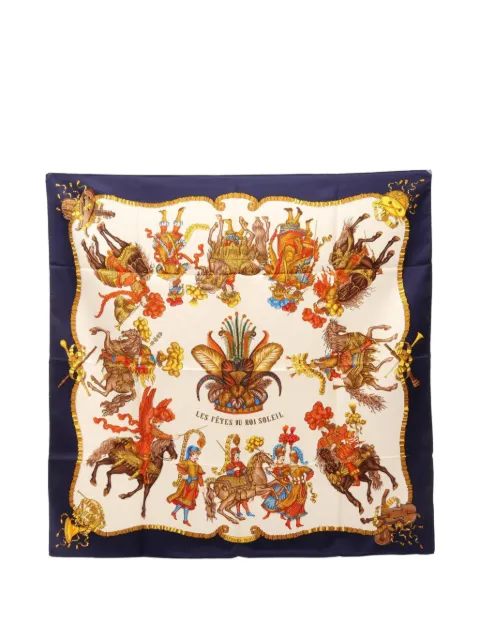 Hermès Pre-Owned 2010s Les Fêtes du Roi Soleil scarf Neutrals 1097762