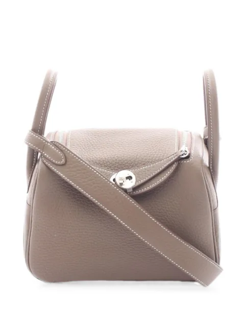 Hermès Pre-Owned 2025 mini Lindy tote bag Brown 1099382K