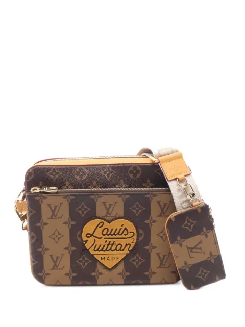 Louis Vuitton Pre-Owned x Nigo 2010s Trio cross body bag Brown 1098794
