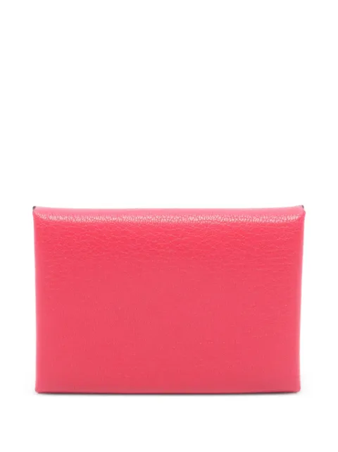 Hermès Pre-Owned 2024 Calvi Duo coin purse Pink 1097526W