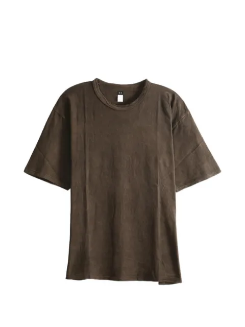 TAIGA TAKAHASHI Lot. 616 crew-neck T-shirt Brown TT26AW616MUDDYEDBROWN