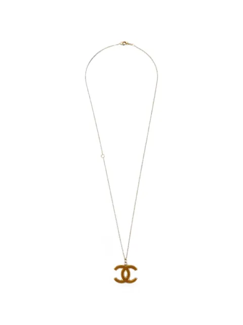 CHANEL Pre-Owned 2011 CC pendant necklace Gold 167856