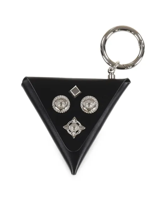 TOGA TOO embellished triangle keyring Black TZ262AG958BLK