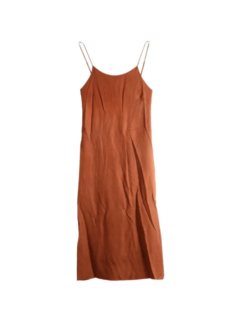 TAIGA TAKAHASHI spaghetti-strap maxi dress Orange TW26AW902