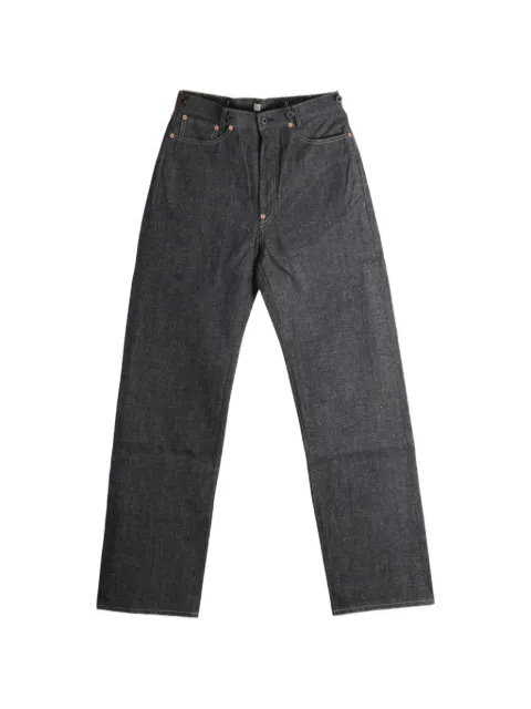 TAIGA TAKAHASHI Lot. 702 contrast-stitch straight-leg jeans Blue TT26AW721RAWINDIGO