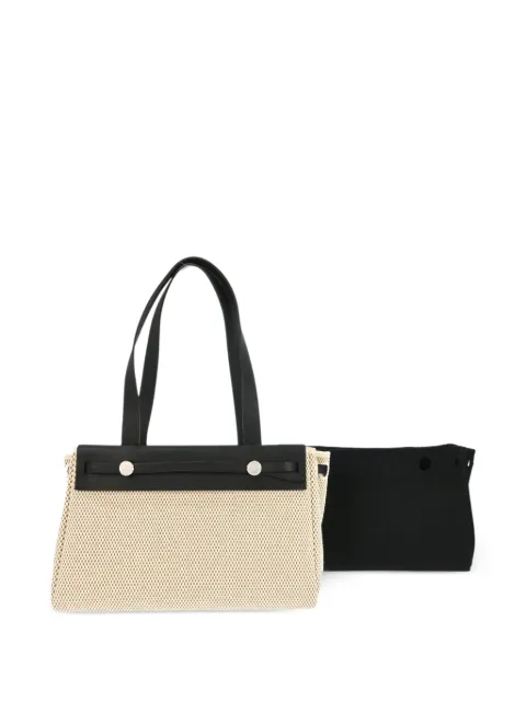 Hermès Pre-Owned 2004 PM Herbag Cabas toile officier handbag Neutrals 179334
