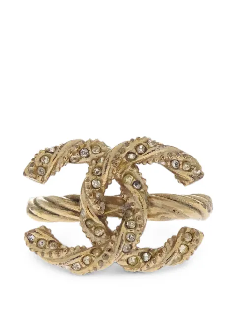 CHANEL Pre-Owned 2013 CC-logo ring Gold 188397