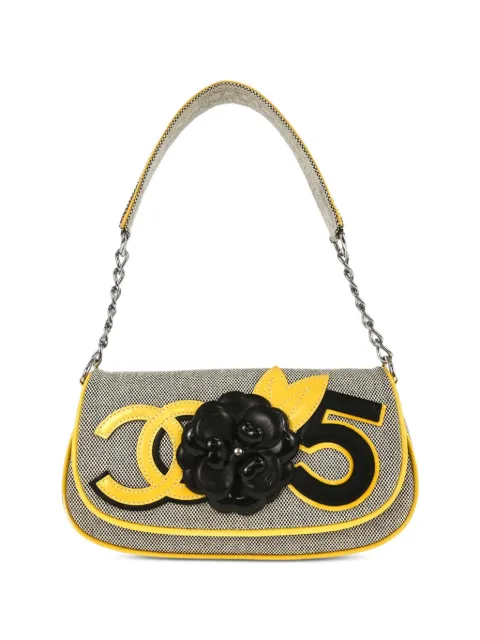 CHANEL Pre-Owned 2005-2006 Camellia No.5 handbag Grey 188868