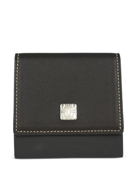 Cartier 1990-2000s logo-plaque coin purse Brown 166663