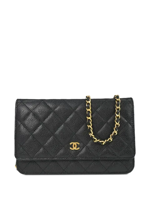 CHANEL Pre-Owned 2019 Classic WOC leather clutch bag Black 197892