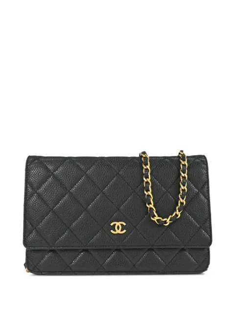 CHANEL Pre-Owned 2016 Classic wallet-on-chain shoulder bag Black 197884