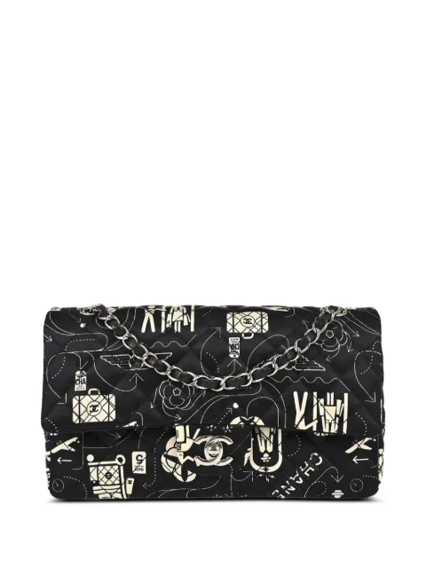 CHANEL Pre-Owned 2016 Airline Double Flap shoulder bag Black 197570