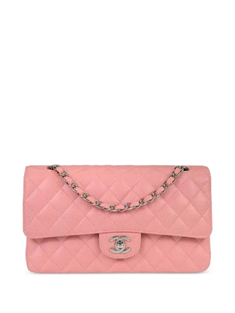 CHANEL Pre-Owned 2005-2006 medium Classic Double Flap shoulder bag Pink 197501