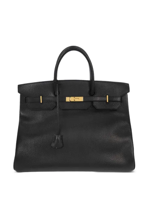 Hermès Pre-Owned 1997 40 Ardennes Birkin tote bag Black 187545