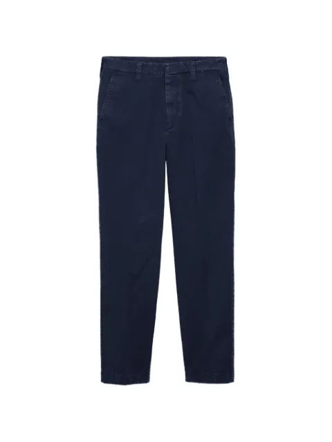 Prada garment-dyed cotton pants Blue SPH571SOOO6356