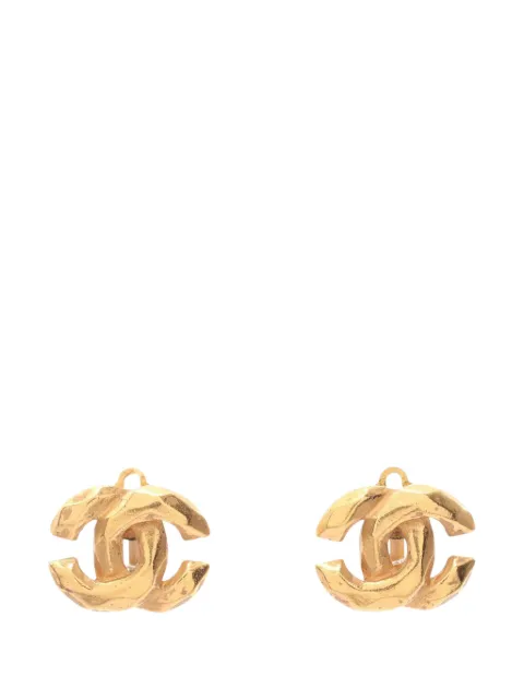 CHANEL Pre-Owned 1999 CC Gold Plated Clip on Earrings costume earrings Gold 6SW9T791T728B7NA
