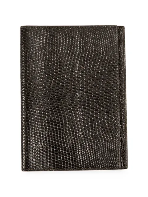 Hermès Pre-Owned 2000s lizard-skin effect diary cover Black 15016592