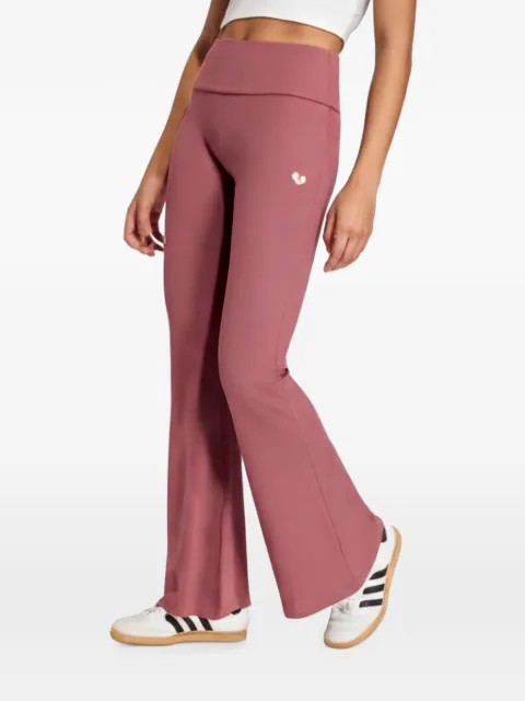 adidas Essentials rib flared leggings Pink KT4760