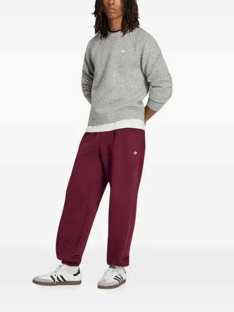 adidas logo-embroidered track pants Red KV3143