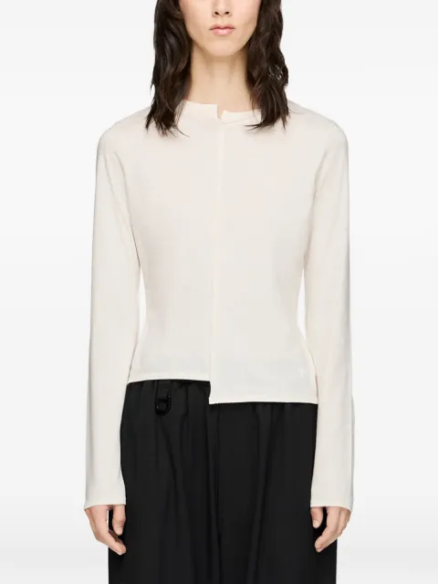 Y-3 fitted long sleeve T-Shirt Neutrals KU2273