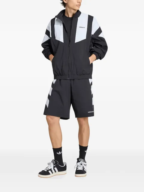 adidas blocked track top Black KR1378