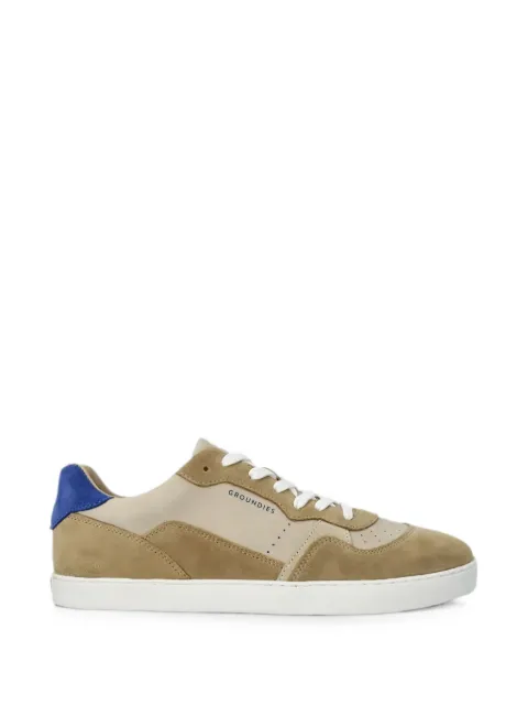 GROUNDIES Nova perforated panelled sneakers Neutrals GND12011242