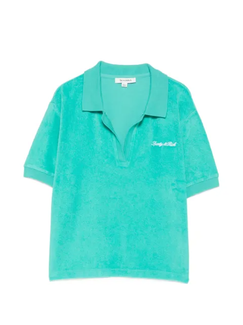 Sporty & Rich April logo-embroidered T-shirt Green TO001712326GR