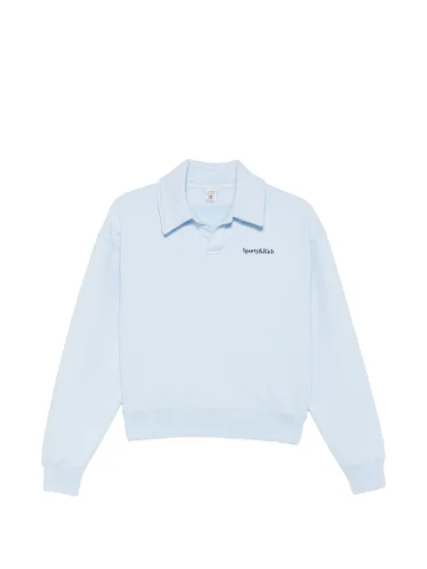 Sporty & Rich Elfi logo-print sweater Blue ST09675300BL