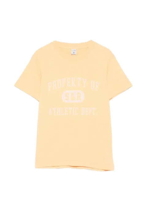 Sporty & Rich Fergus slogan-print cotton T-shirt Yellow TO120712268YE