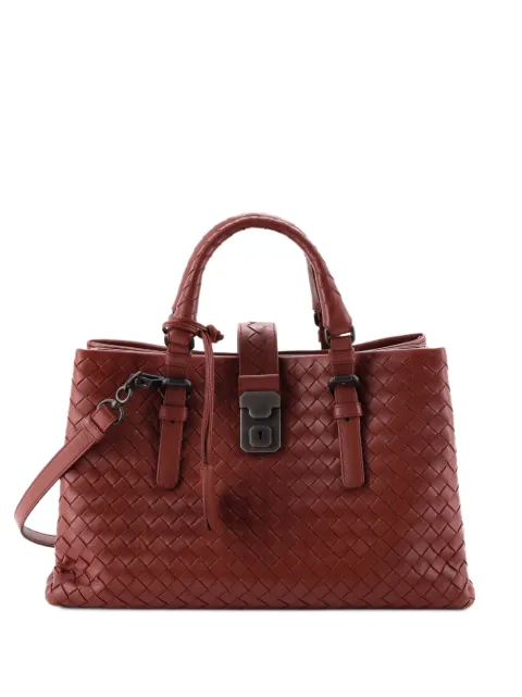 Bottega Veneta Pre-Owned Roma Bag Intrecciato Nappa Small tote bag Red UCTKTZ71UR1FVF99