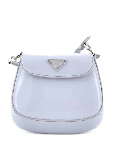 Prada Pre-Owned Cleo Flap Spazzolato Leather Mini shoulder bag Metallic N8PW4W5NV4QRCNKV