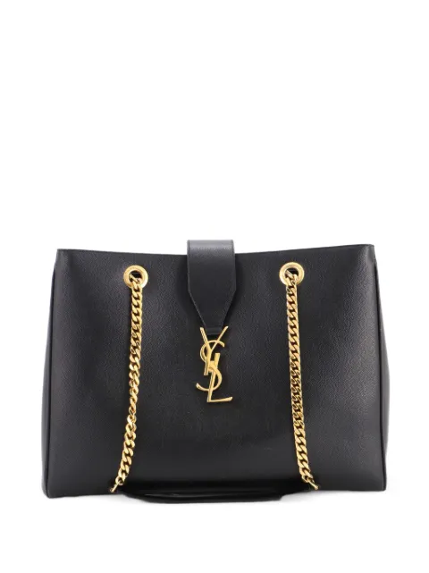 Saint Laurent Pre-Owned Classic Monogram Shopper Leather Large tote bag Black CKC9BCBKNV9VGM7C